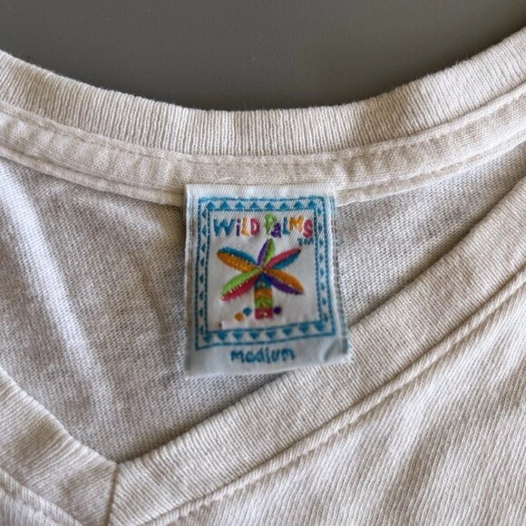 Wild Palms Purgatory Tshirt Women’s Medium White V Neck - Picture 4 of 4